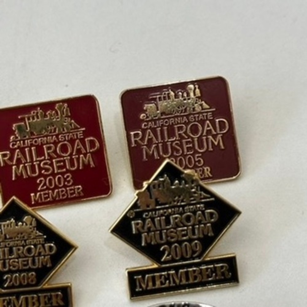 California State Railroad Museum Member Pins Lot 1999-2012 Vintage Train 11pc - Picture 6 of 6